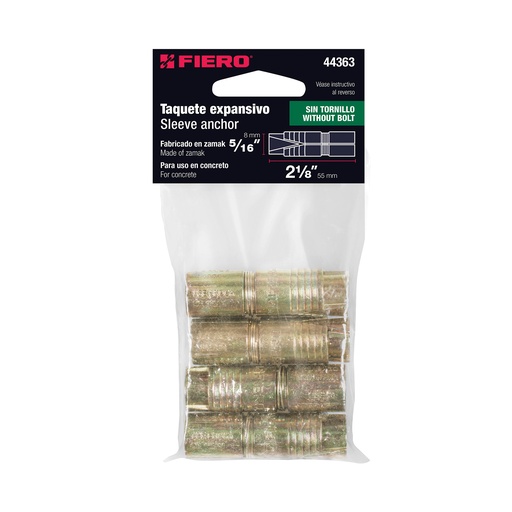 [7501206685969] ANCRAGE D'EXPANSIOIN 5/16 PACK/4 44363