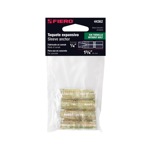 [7501206685952] ANCRAGE D'EXPANSION 1/4 PACK/4 TRUPER 44362