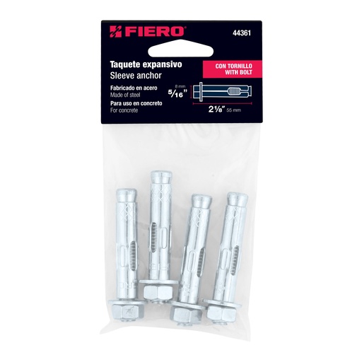 [7501206685945] ANCRAGE D'EXPANSION 5/16 PK/4 FIERO 44361