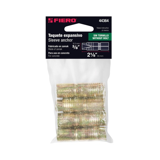 [7501206685976] ANCRAGE D'EXPENSSION 3/8 PK/4 FIERRO 44364