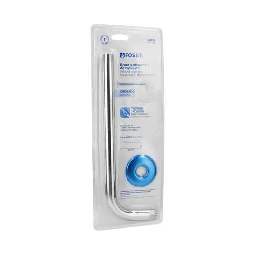 [7506240637011] BARRE POIRE DOUCHE CHROME FOSET 44510