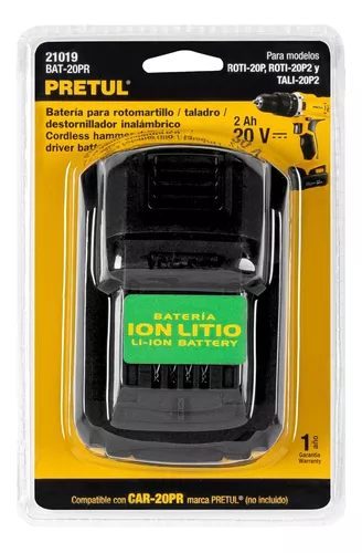 [7506240675563] BATTERIE DRILL 20V BAT-20PR PRETUL 21019