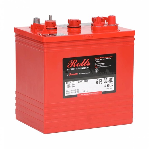 [22012402] BATTERIE INV ROLLS 6V 235A 6FSGC-HC