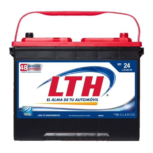 [22012376] BATTERIE VOITURE LTH 50 AMP L24-420