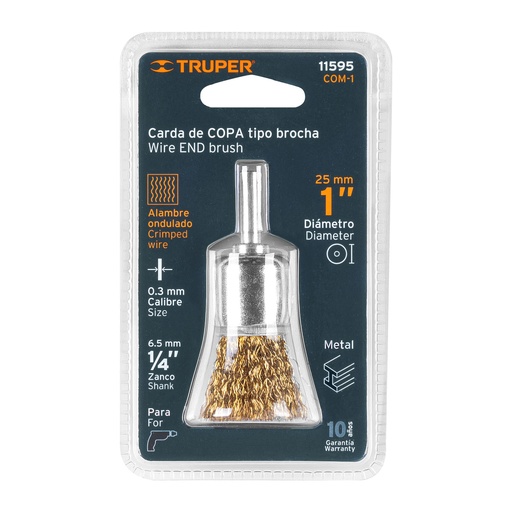 [7501206600214] BROSSE METALE DRILL ELECTRIC 1 TRUPER 11595