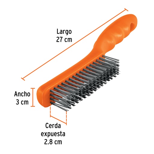 [7506240621157] BROSSE METALIQUE 11" TRUPER 10656