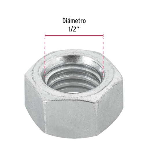 [7506240600992] ECROU 1/2" PK/50 44552