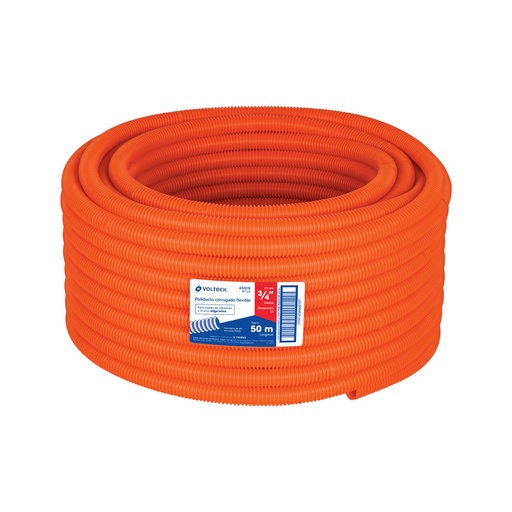 [17501206668587] FLEX CONDUIT PVC 3/4 ORANGE RL X/164FT VOLTECK 45019
