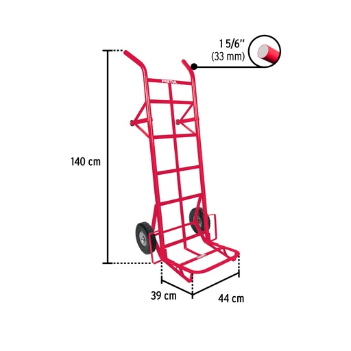 [7506240602507] HAND TRUCK 992 LBS TRUPER 44479