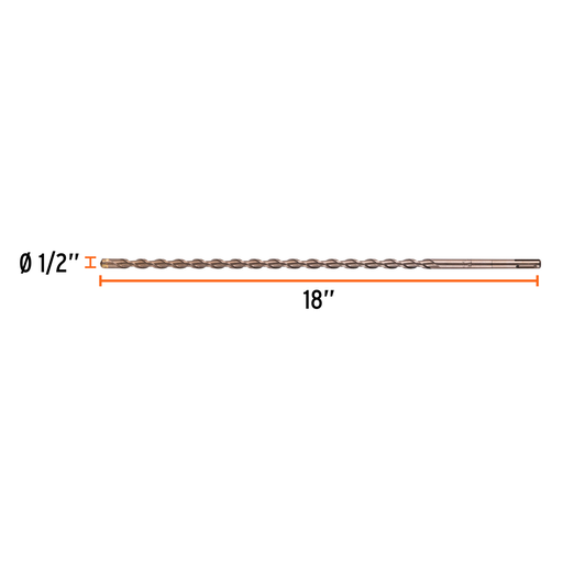 [7501206613856] MECHE BETON 1/2" * 18" TRUPER 11282