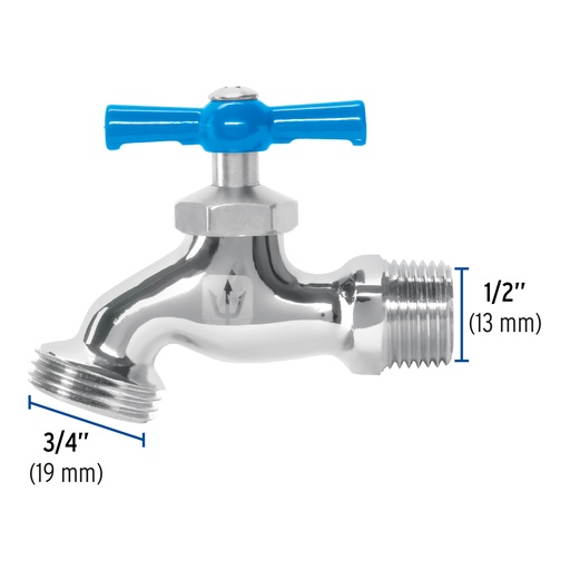 [7501206695753] ROBINET 1/2 NICKLE TRUPER 49084