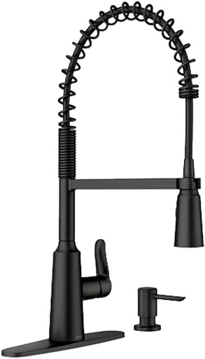 [026508329115] ROBINET EVIER NOIR EDWYN MOEN 87807BL