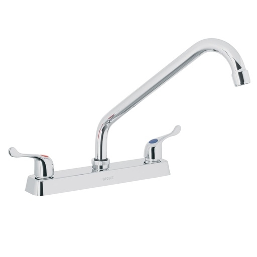 [7506240603450] ROBINET EVIER DBLE FOSET BASIC 49287