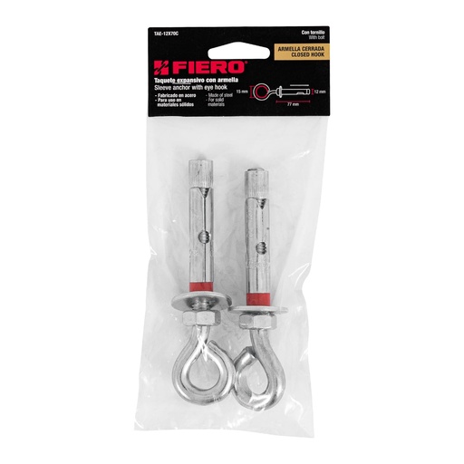 [7506240670643] SLEEVE ANCHOR HOOK PK/2 FIERO 47562