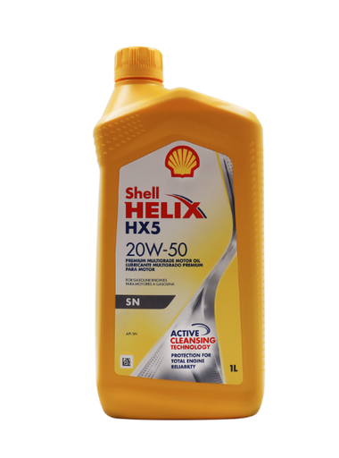 [021400059252] HUILE SHELL HELIX HX5 SN 20W-50 1L