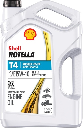 [021400402782] HUILE SHELL ROTELLA T4 SAE 15W-40 1GAL