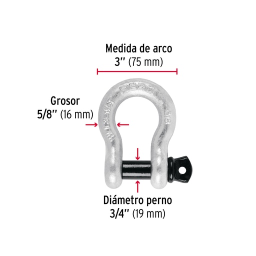 [7506240630203] ANCHOR SHACKLE 5/8 FIERO 44972