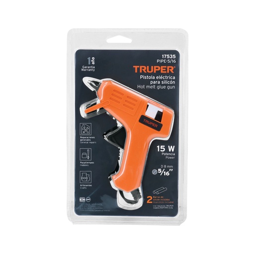 GLUE GUN ELECTRIC 5/16" 15WT TRUPER 17535