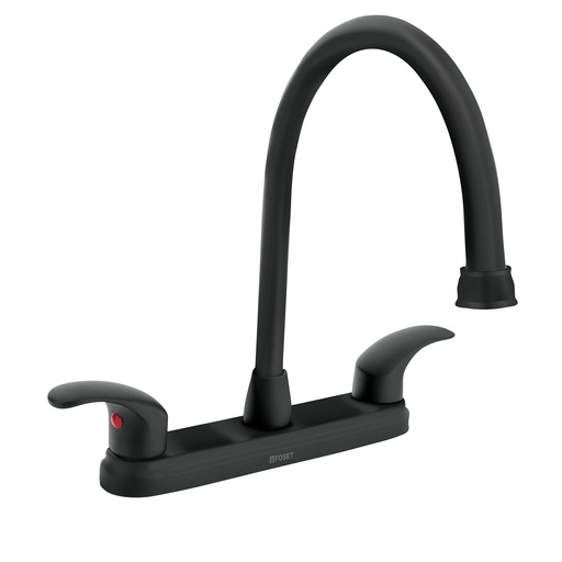 [7506240693406] ROBINET EVIER NOIR FOSET 45625