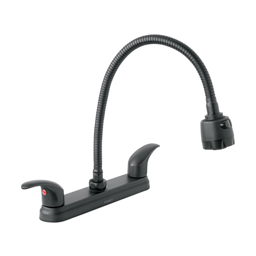 [7506610204126] ROBINET EVIER FLEX. NOIR FOSET 47917