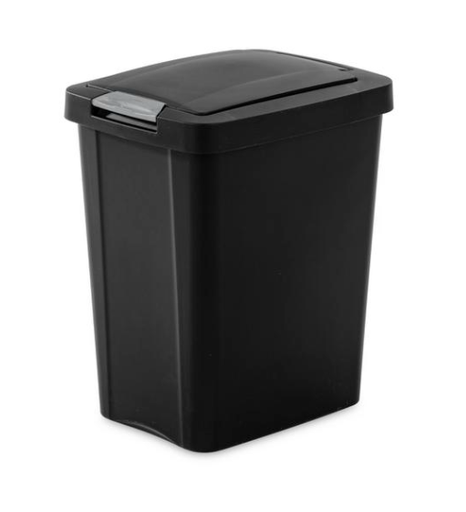 [073149104397] POUBELLE TOUCHTOP 8GAL NOIR STERILITE 1043LAB9