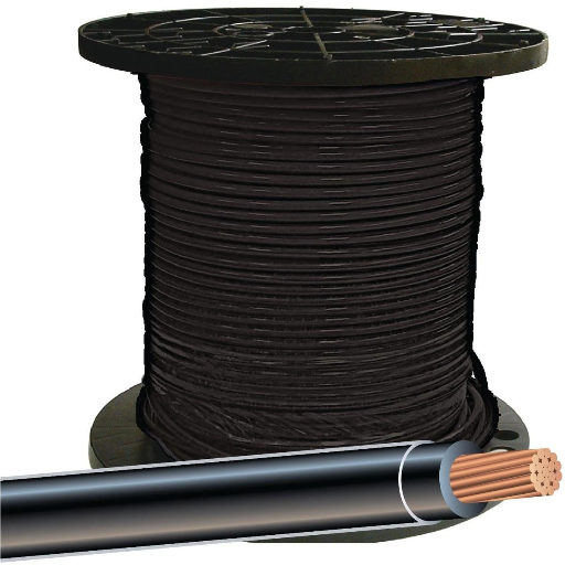 [50012540] FIL ELECT # 8 MULT NOIR 50FT
