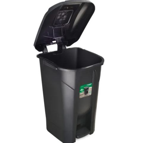 [7908439804615] POUBELLE NOIR 120L+PEDAL ARQPLAST 25749                                         