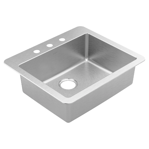 [026508376423] EVIER SIMPLE 25 X 22 X8 MOEN GS181723B