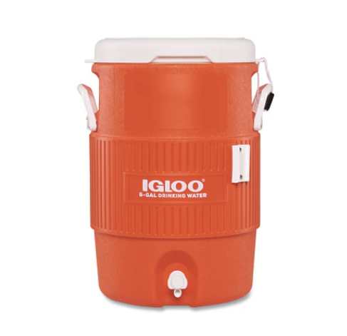 [034223423162] GLACIERE 5GAL ORANGE SEAT TOP IGLOO 4900816